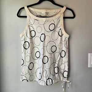 PLANET Sleeveless Silk Blouse